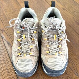 Merrell Beige and Yellow Athletic Shoes